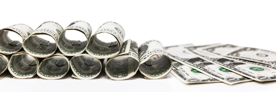 One dollar banknotes Stock Photos