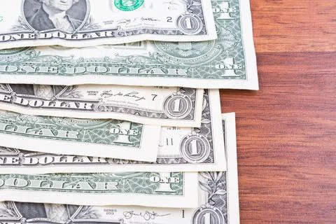 One Dollar Banknotes Stock Photos