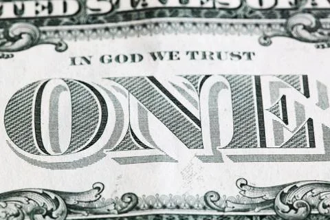One dollar bill Stock Illustration