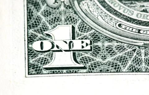 One dollar bill Foto stock