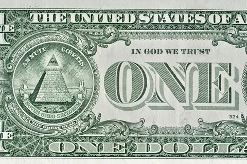 One dollar bill Stock Photos