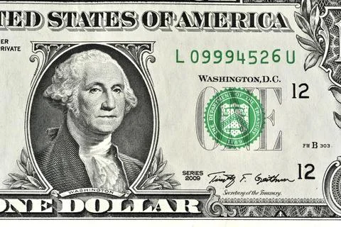 One dollar bill Stock Photos
