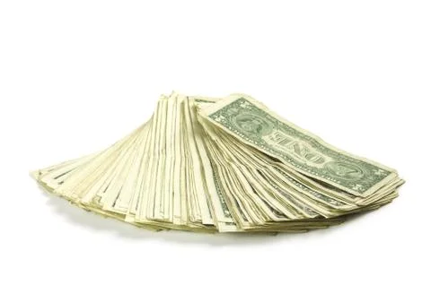 One dollar bills Foto stock