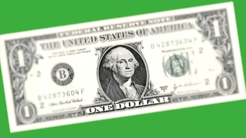 One Dollar Stock Footage 81801705