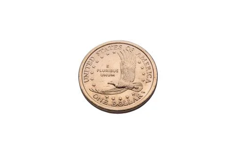 One dollar gold coin Stock Photos