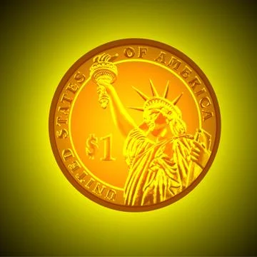 One dollar Stock Illustration