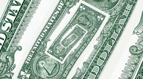 One dollar loop Stock Footage