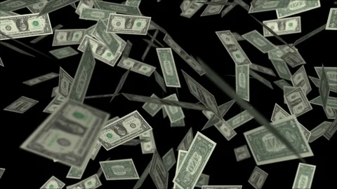One Dollar Notes Falling 動画素材 86918230