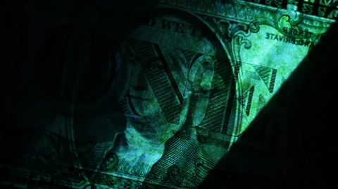 One dollar is scanned Video stock 10908174