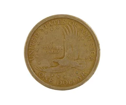 One dollar.isolated. Stock Photos