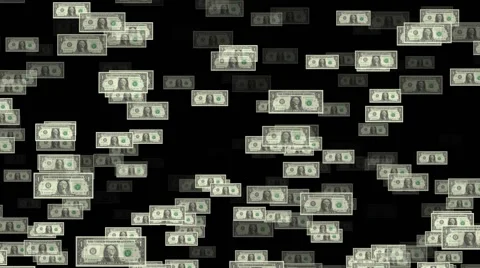 One dollars background Stock Footage 65317702