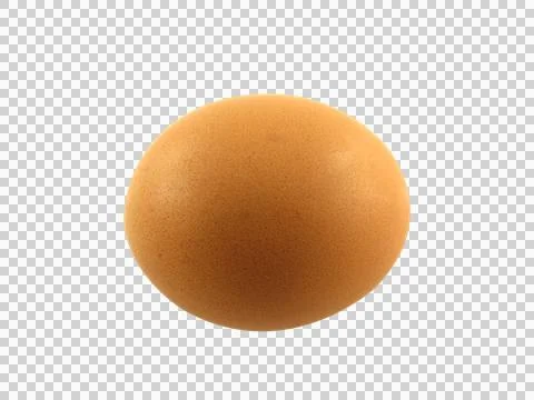 One egg isolated on white background Stock Photos