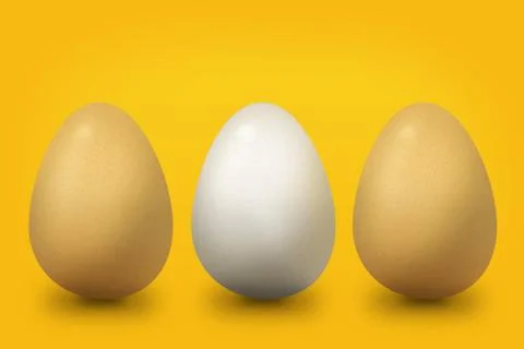 One egg white Stock Illustration