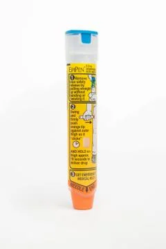 One Epipen-Back Stock Photos