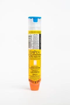 One Epipen-Front Stock Photos