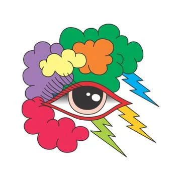 One eye of god Stock Illustration