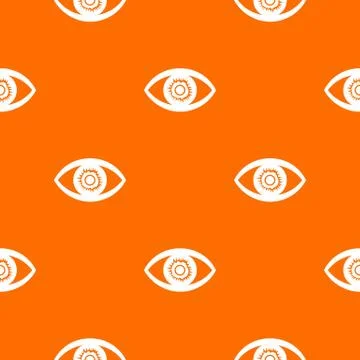 One eye pattern orange Stock Illustration