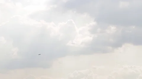 One fighter jets in the blue sky. A general plan. Aerobatic figures. Airshow. 8 Stock Footage 124143695