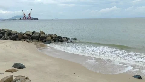 One fine Day at a beach Stock Footage 269690486