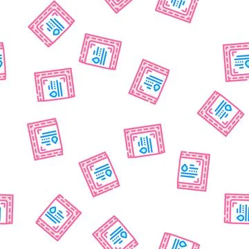 One first aid kit vector seamless pattern Stock Illustration