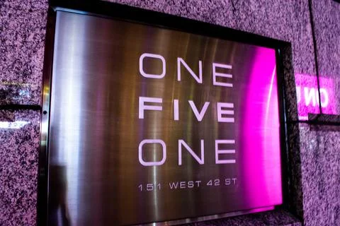 One Five One Sign 스톡 사진