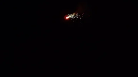 One flare, rocket for rescue or attention Video stock 115669570