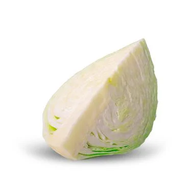 One four cabbage vegetable isolated on white background. Stock Photos