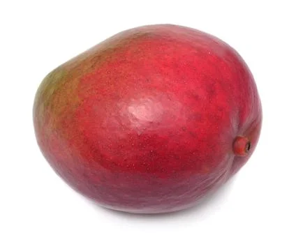 One fresh mango isolated on white background 스톡 사진
