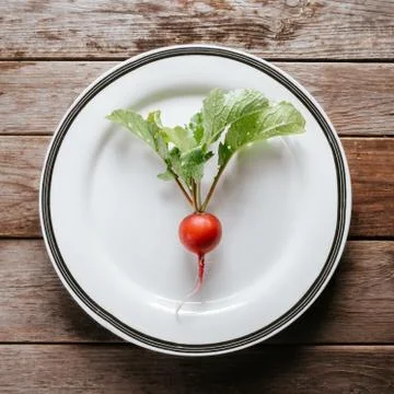 One fresh radish Stock Photos