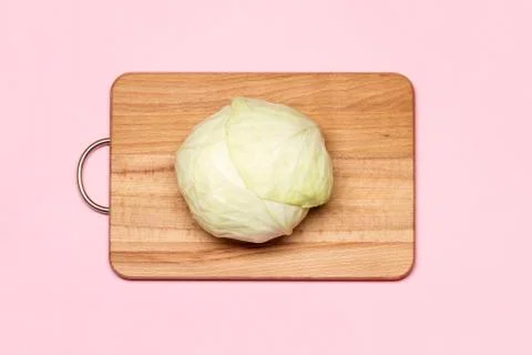 One Fresh White Cabbage Stock Photos