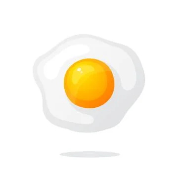 One fried egg Stock Illustration