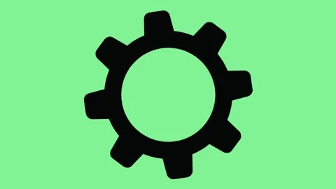 One gear animation Stock Footage 307990393