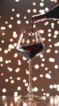 One glass with wine bottle Stock Illustration
