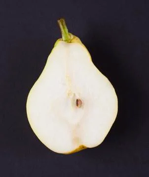 One half of pear Stock Photos