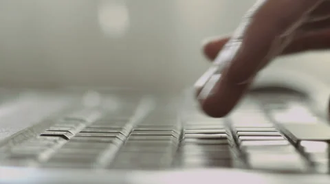 One Hand Keyboard Typing Video stock 39737731