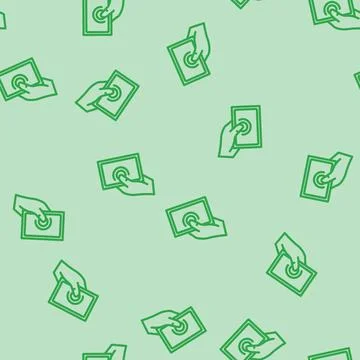 One hand operation line vector seamless pattern イラスト素材