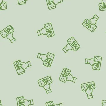 One hand operation line vector seamless pattern イラスト素材