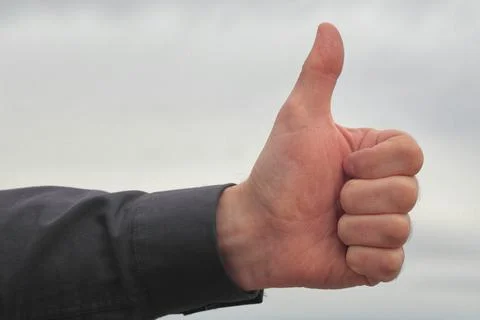 One Hand Thumbs Up Stock Photos