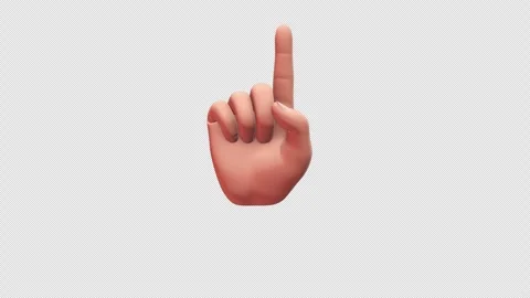 One Hand's Finger Stock Footage 284241159