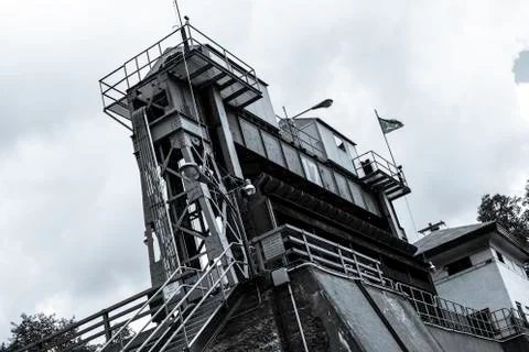 One of highest channel locks in  a world Stock Photos