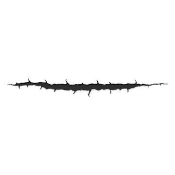 One horizontal trace of monster claw Stock Illustration