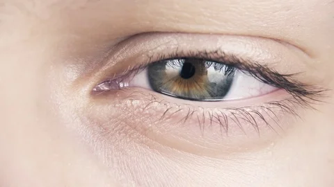 One human eye close-up Stock Footage 94824559