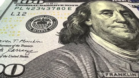 One hundred dollar bill close up Stock Footage 170307362