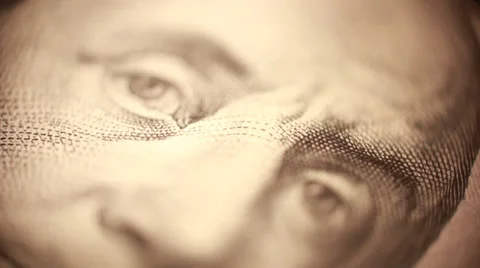 One hundred dollar bill Stock Footage 34868469