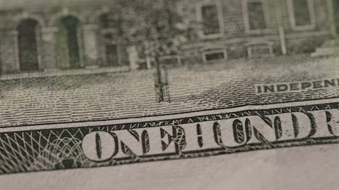 One hundred-dollar Bill Video stock 84671367