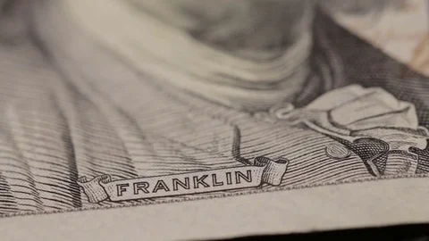 One hundred-dollar Bill Video stock 84671454