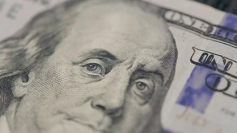 One hundred-dollar Bill Video stock 84671472