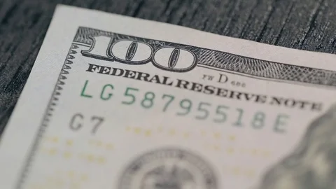One hundred-dollar Bill Video stock 84671483