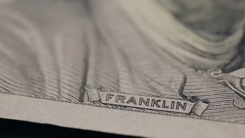 One hundred-dollar Bill Video stock 84671493
