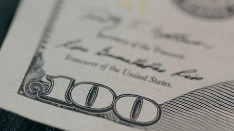 One hundred-dollar Bill Stockbeeldmateriaal 84671502